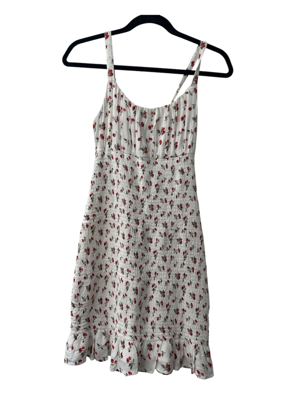 Abercrombie & Fitch Smocked Sundress with Cherry Print and Handkerchief for hair